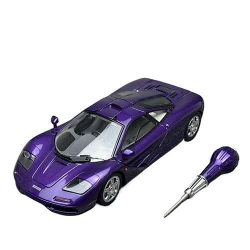 1:18 Für McLaren XP5 Supersportwagen Maßstab Druckguss Modellautos Metall Statische Ausstellungsfahrzeuge(Purple) von AQMUZE