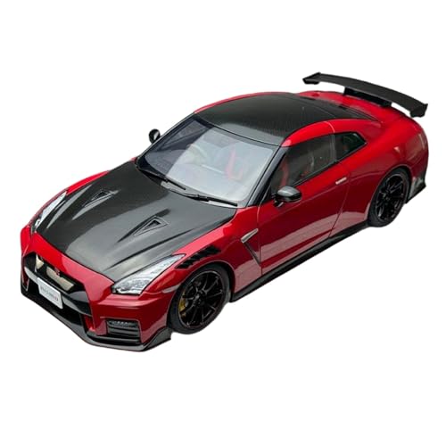 1:18 Für Nissan GT-R (R35) Nismo 2022 Maßstab Druckguss-Modellautos Metall Statische Ausstellungsfahrzeuge(Red) von AQMUZE