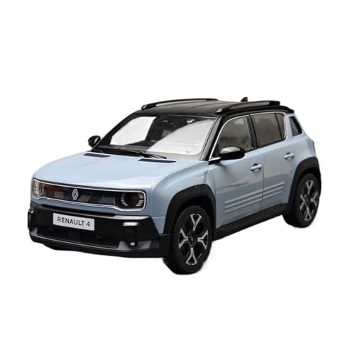 1:18 Für Renault 4 E-Tech Pure Electric 2025 Kleinwagenmodell Dekor Regal Display Ornament Für Zuhause(Hardtop) von AQMUZE