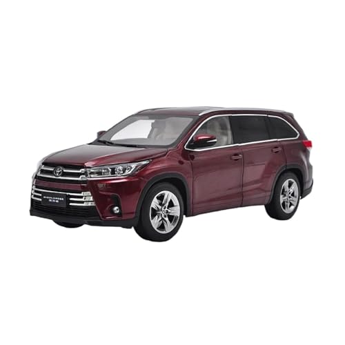 1:18 Für Toyota Highlander 2018 Simuliertes Legierungsautomodell Druckguss Hobby Statische Anzeige von AQMUZE
