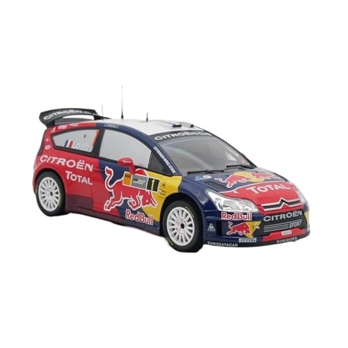 1:24 Für Citroen C4 WRC 2008 Rallyeauto Legierungsmodell Kinderspielzeug Erwachsenensammlung Geschenk von AQMUZE
