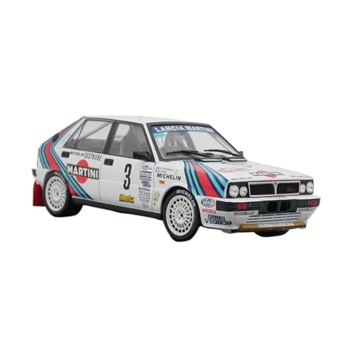 1:24 Für Lancia Delta HF 4WD WRC 1988 Rallyeauto Legierungsmodell Kinderspielzeug Erwachsenensammlung von AQMUZE