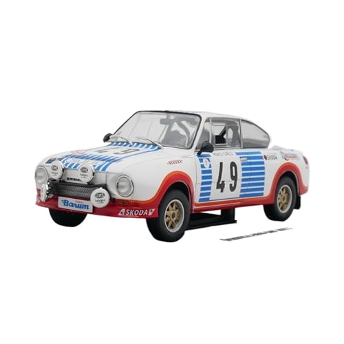 1:24 Für Skoda 130 RS WRC 1977 Rallye Auto Legierung Maßstab Modell Kinder Spielzeug Erwachsene Sammlung Geschenk von AQMUZE