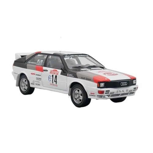 1:24 Legierung Für Audi Quattro WRC 1981 Rallye-Automodell Kinderspielzeug Erwachsenensammlung Geschenk von AQMUZE