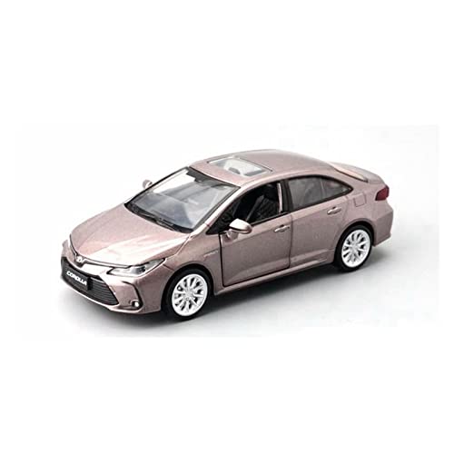 1:33 Diecast Legierung Modellauto Miniatur Für Toyota Corolla Metall Limousine Fahrzeug Gesammelt(Gold) von AQMUZE