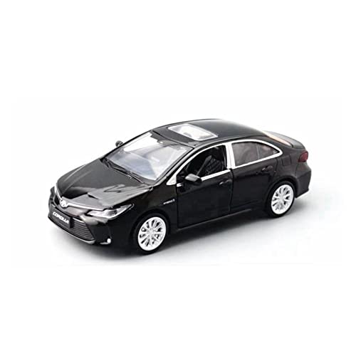 1:33 Diecast Legierung Modellauto Miniatur Für Toyota Corolla Metall Limousine Fahrzeug Gesammelt(Schwarz) von AQMUZE