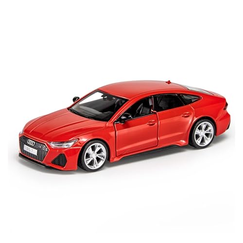 1:35 Miniatur for Audi RS7 Legierung Sportwagen Modell Diecast Fahrzeuge Dekoration Sammlung Kinder Geschenke Spielzeug(Rot) von AQMUZE