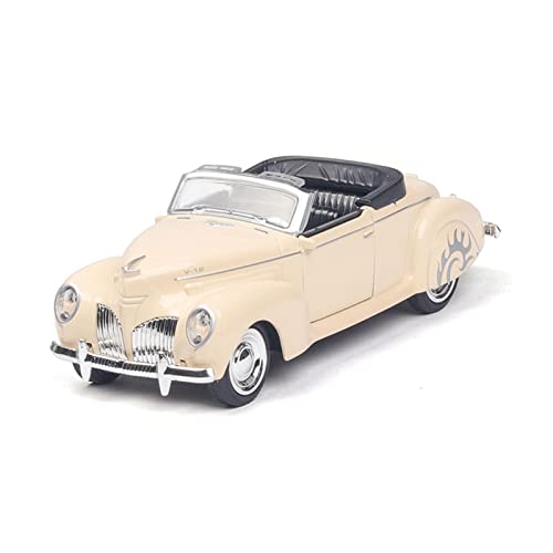 1:38 Für Lincoln Classic Diecast Cabrio Auto Modell Simulation Legierung Fahrzeuge Spielzeug Sammlung Geschenke(Beige) von AQMUZE