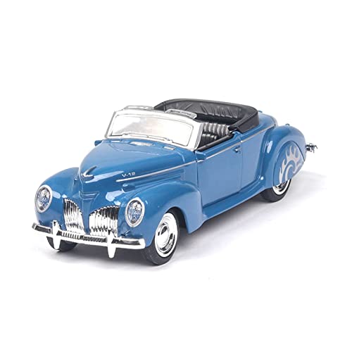 1:38 Für Lincoln Classic Diecast Cabrio Auto Modell Simulation Legierung Fahrzeuge Spielzeug Sammlung Geschenke(Blau) von AQMUZE