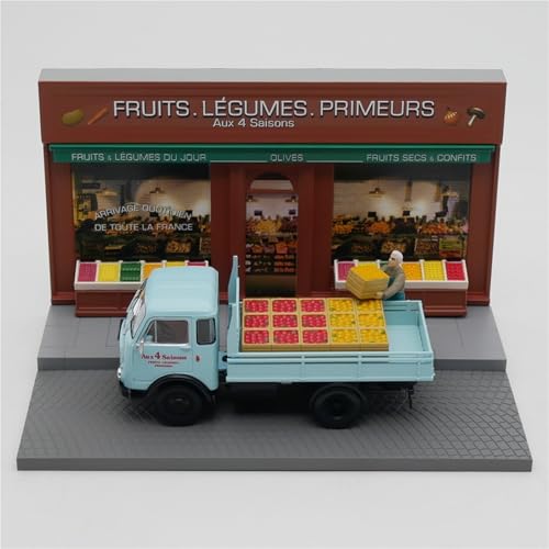1:43 Alloy Scene Sandbox Automodellbausatz Für Unic 20C Furukawa Fruit Delivery Van Druckguss-Spielzeugauto von AQMUZE