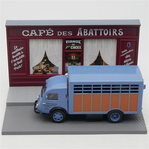 1:43 Legierung Szene Sandbox Auto Modell Kit Für Renault Galion Van Creamery Kuh Lieferung Fahrzeug Spielzeug Auto von AQMUZE