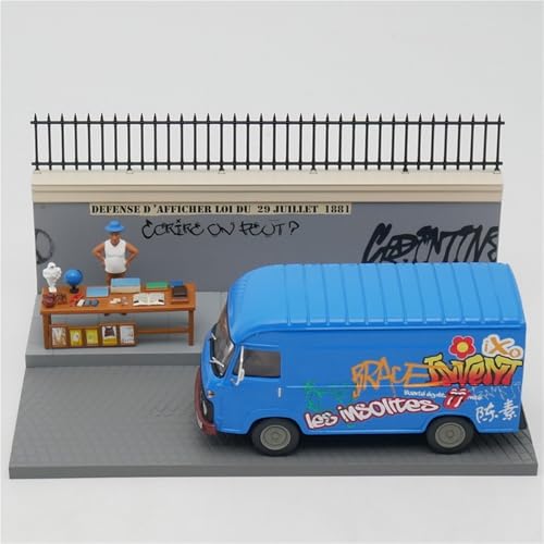 1:43 Legierung Szene Sandbox Auto Modell Kitfor Renault Saviem SG2 Fracht Van Spielzeug Auto Geschenk von AQMUZE