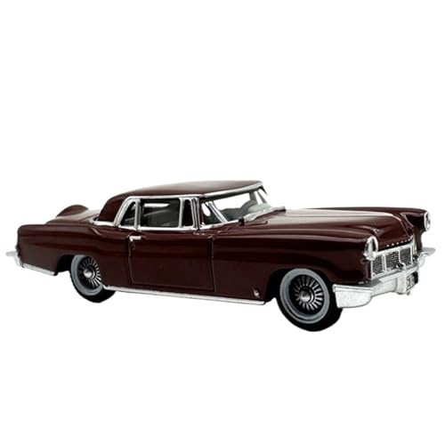 1:87 1956 Continental Mkii Crimson Automodell-Legierungs-Kleinwagen-Simulations-Sammlungssatz von AQMUZE