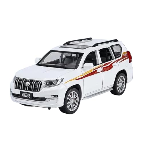 AQMUZE Für Toyota Land Cruiser Prado SUV 1:32 Metalldruckguss-Automodell Mit Ton- Und Lichtsimulation Sammlergeschenk(White) von AQMUZE