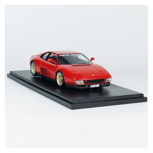 AQMUZE Harz 1:18 Geeignet Für Ferrari Koenig 348 Simulierte Statische Auto Modell Gedenk Ornament von AQMUZE