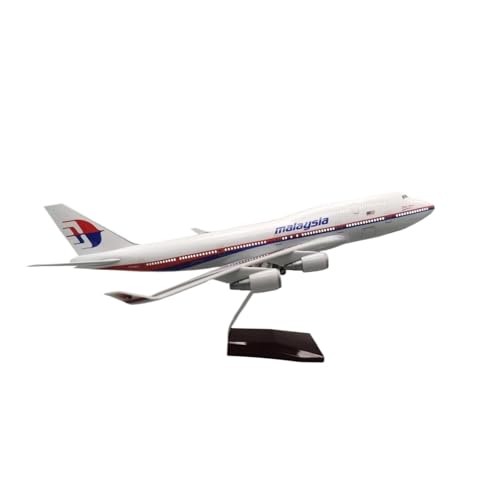AQMUZE Miniaturmodelle Flugzeuge 1/157 Skala Für B747 Malaysia Modellebene 747 Flugzeugmodell Flugzeuge Miniaturebene W Licht Und Rad Für Die Sammlung(with Light) von AQMUZE