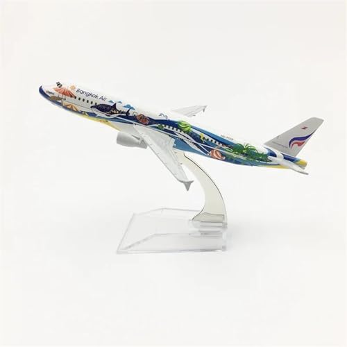 AQMUZE Miniaturmodelle Flugzeuge 1 400 Thailand Bangkok Fisch A320 Flugzeugmodell Metall Airliner Legierung Statisches Flugzeugmodell von AQMUZE