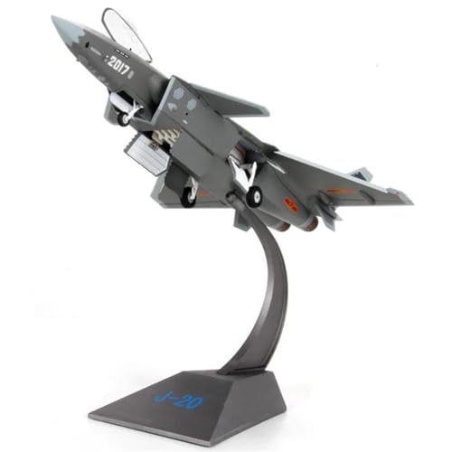 AQMUZE Miniaturmodelle Flugzeuge 1 48 Schwarzer Stealth-Jet Der Vierten Generation, J20, Flugzeugmodell Aus Legierung, Spielzeug-Sammleredition(Multi-Colored) von AQMUZE