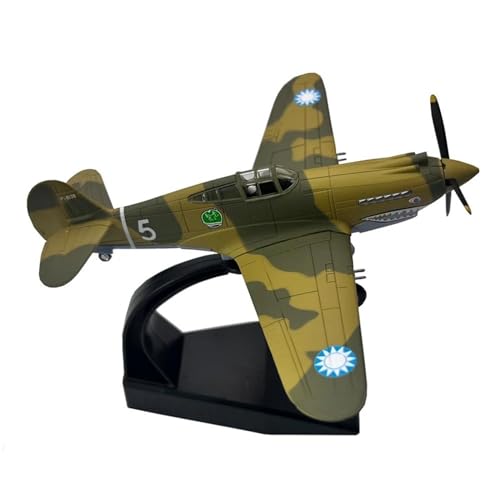 AQMUZE Miniaturmodelle Flugzeuge 1 72 WWII Curtiss P40Warhawk Fighter Diecast Metal Flugzeug Flugzeugmodell Ornament von AQMUZE