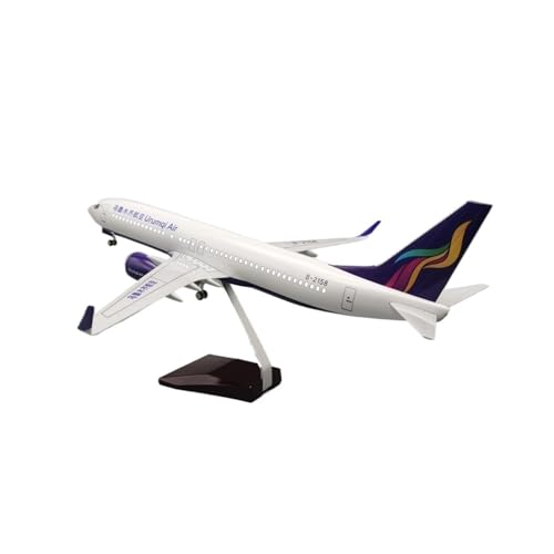 AQMUZE Miniaturmodelle Flugzeuge 1 85 Für Urumqi B737-800 Flugzeugmodell Mit Lichtern Und Rädern, Druckguss-Kunststoffharz-Flugzeug-Display-Flugzeuge(with Light) von AQMUZE
