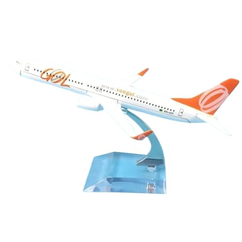AQMUZE Miniaturmodelle Flugzeuge 16 cm Für Copa Airlines Boeing B737-800, Legierungsflugzeugmodell, 1 400, Druckguss-Metallflugzeugmodell, Ausstellungsspielzeug(Brazil GOL B737) von AQMUZE