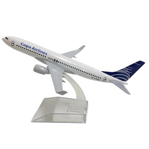 AQMUZE Miniaturmodelle Flugzeuge 16 cm Für Copa Airlines Boeing B737-800 Legierung Flugzeugmodell 1 400 Druckgussmodell Display Kinderspielzeug von AQMUZE