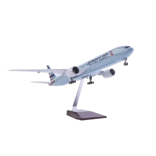 AQMUZE Miniaturmodelle Flugzeuge 47 cm Für B777-Flugzeuge Kunstharz Miniaturflugzeug Für Sammeln Luftfahrt-Enthusiasten Gedenkausgabe Flugzeuge(with Light) von AQMUZE
