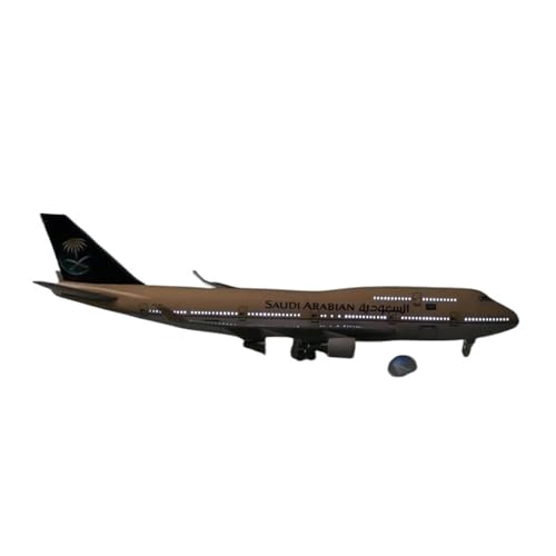 AQMUZE Miniaturmodelle Flugzeuge 47 cm Für Saudi Arabian Airlines Boeing B747 Flugzeugmodell,Kunstharzdruckguss,Flugzeug Im Maßstab 1 150,mit Lichtern Und Lichtern(with Light) von AQMUZE