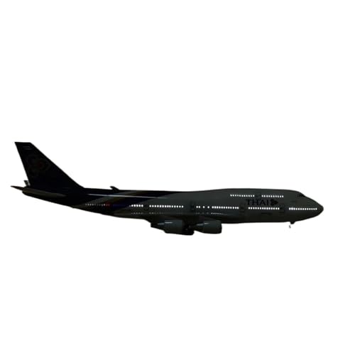 AQMUZE Miniaturmodelle Flugzeuge 47 cm Großer Harzdruckguss 1 160 Für Thailändisches Drachenboot Boeing B747-Flugzeugmodell Mit Lichtern Und Rädern,statischer Anzeige(with Light b747) von AQMUZE