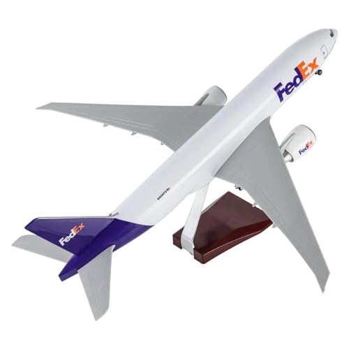 AQMUZE Miniaturmodelle Flugzeuge 47CM 1/157 B777 Flugzeug Fracht Modell Spielzeug Mit Getriebe Harz Flugzeug Spielzeug von AQMUZE