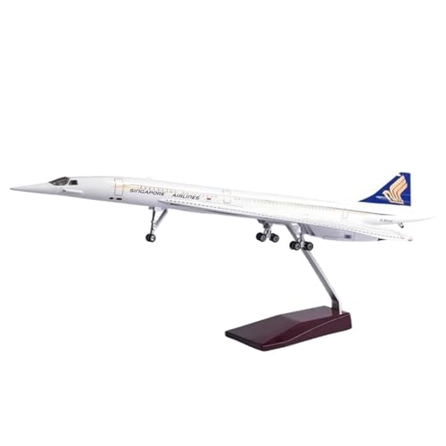 AQMUZE Miniaturmodelle Flugzeuge 50cm Großer, Druckgegossener Kunstharzkörper Für Das Concorde-Modell Aus Singapur Und Großbritannien Mit Lichtern Und Rädern Zur Statischen Ausstellung(with Light) AQMUZE Miniaturmodelle Flugzeuge 50cm Großer, Druckgegossener Kunstharzkörper Für Das Concorde-Modell Aus Singapur Und Großbritannien Mit Lichtern Und Rädern Zur Statischen Ausstellung(with Light) von AQMUZE