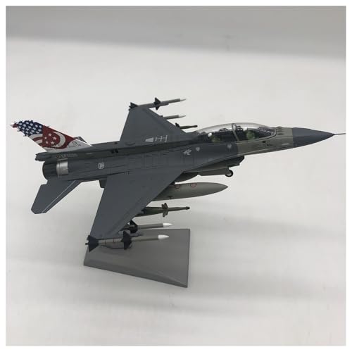 AQMUZE Miniaturmodelle Flugzeuge Alloy Fighter F-16D Fighting Falcon Alloy Flugzeugmodell Fertige Geschenksammlung von AQMUZE