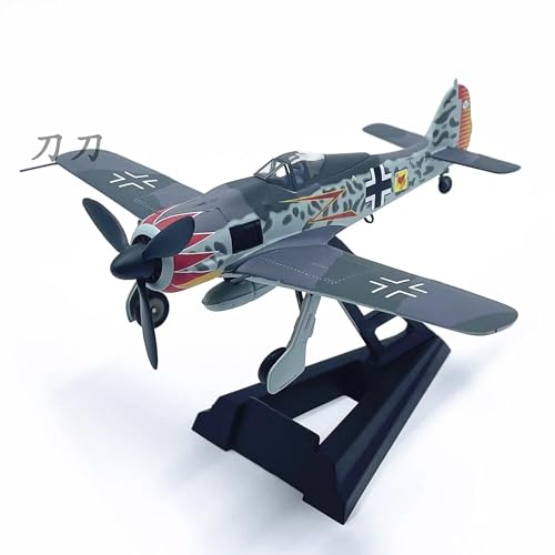 AQMUZE Miniaturmodelle Flugzeuge Diecast 1 72 Skala Luftwaffe FW-190 Kampfflugzeug Legierung & Kunststoff Simulation Modell Geschenk Spielzeug von AQMUZE