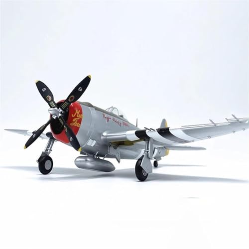 AQMUZE Miniaturmodelle Flugzeuge Diecast Maßstab 1 48 US P47D Lightning Fighter Kunststoff Modell Statische Geschenke Für Erwachsene Jungen von AQMUZE