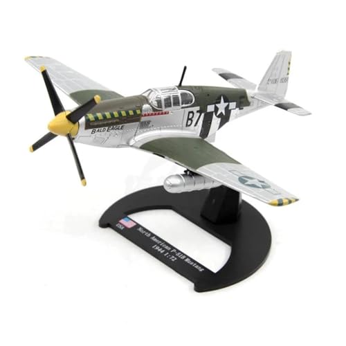 AQMUZE Miniaturmodelle Flugzeuge Diecast Metalllegierung 1 72 Maßstab P51 Mustang Kampfflugzeug Modell Spielzeug Für Sammlungen von AQMUZE