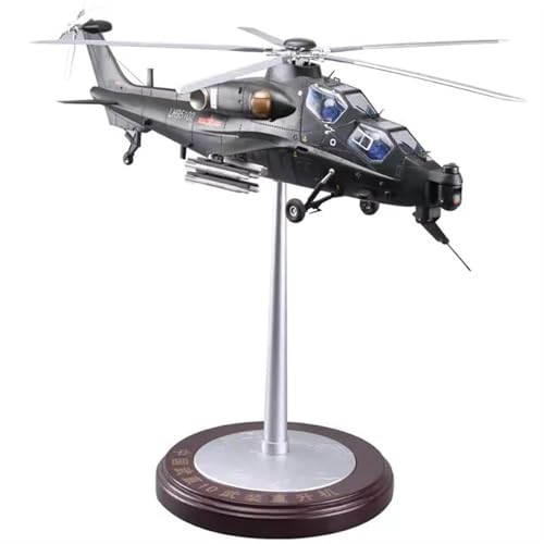 AQMUZE Miniaturmodelle Flugzeuge Diecast WZ-10 Militarisierter Kampfhubschrauber, Legierung Und Kunststoffmodell, Maßstab 1 24, Druckguss-Spielzeug, Geschenk von AQMUZE