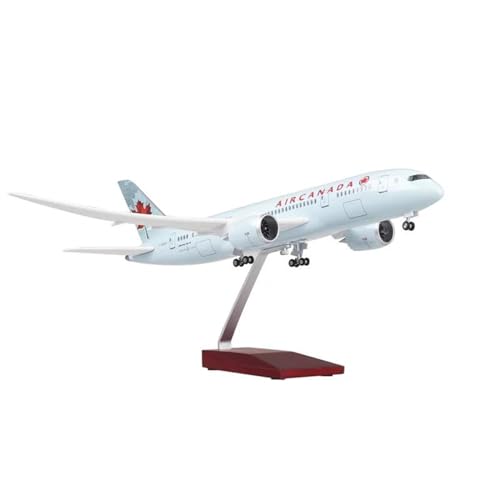 AQMUZE Miniaturmodelle Flugzeuge Dieselmodell Im Maßstab 1:130 Für Air Canada Boeing B787-Harzflugzeuge Mit Statischer Sammlungsanzeige Und Lichtern(No Light) von AQMUZE