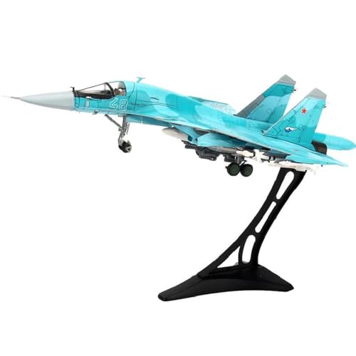AQMUZE Miniaturmodelle Flugzeuge Druckguss Im Maßstab 1 72 Für EIN SU34-Kampfflugzeug Der Russischen Luftwaffe, Metallmodell, Spielzeug, Sammlerstück, Souvenir(with Base) von AQMUZE
