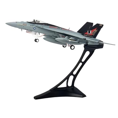 AQMUZE Miniaturmodelle Flugzeuge Druckguss-Metall F18 Fighter Modell 1 72 F/A-18E Flugzeug Flugzeug Kämpfer Sammeln Kinder Geschenk Spielzeug(with Stand) von AQMUZE
