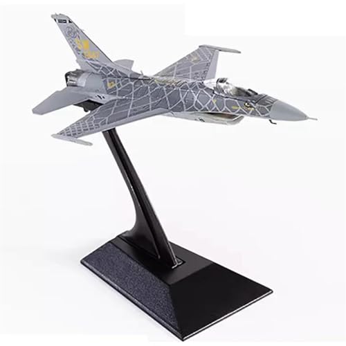 AQMUZE Miniaturmodelle Flugzeuge Druckguss-Modell des Amerikanischen F-16C-Kampfjets Aus Kunststofflegierung Im Maßstab 1 144, Spielzeug, Geschenk, Dekoration von AQMUZE