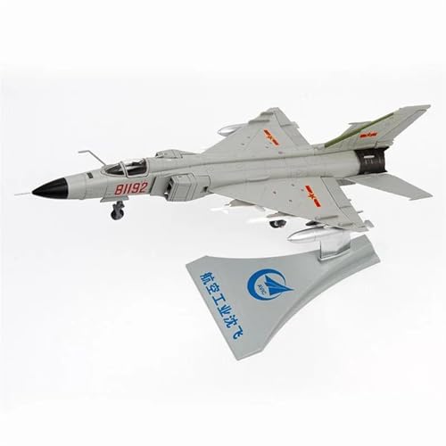 AQMUZE Miniaturmodelle Flugzeuge Druckguss-Modell des Chinesischen Militarisierten J-8-Kampfjets Aus Legierung Im Maßstab 1 72, Spielzeug-Geschenksammlung von AQMUZE