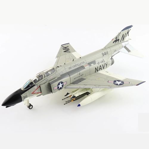 AQMUZE Miniaturmodelle Flugzeuge Druckguss-Modell des F-4B Ghost II-Kampfjets Aus Legierung Im Maßstab 1 72, Spielzeug, Geschenkdisplay von AQMUZE