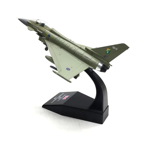 AQMUZE Miniaturmodelle Flugzeuge Druckguss-Modell des Kampfjets EF-2000 Aus Legierung Im Maßstab 1 100, Spielzeug, Geschenksammlung, Simulationsdisplay von AQMUZE