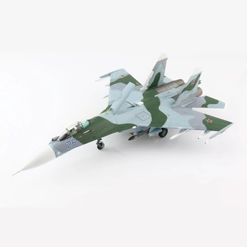 AQMUZE Miniaturmodelle Flugzeuge Druckguss-Modell des Su-27SM-Kampfjets Aus Kunststoff, Legierung, Maßstab 1 72, Spielzeug, Geschenksammlung, Dekoration von AQMUZE
