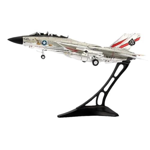 AQMUZE Miniaturmodelle Flugzeuge Druckgusslegierung Im Maßstab 1 72 Für F14A F-14 VF-41 Tomcat Aircraft Fighter Aircraft Metal Replica Model Toy Collection(with Stand) von AQMUZE