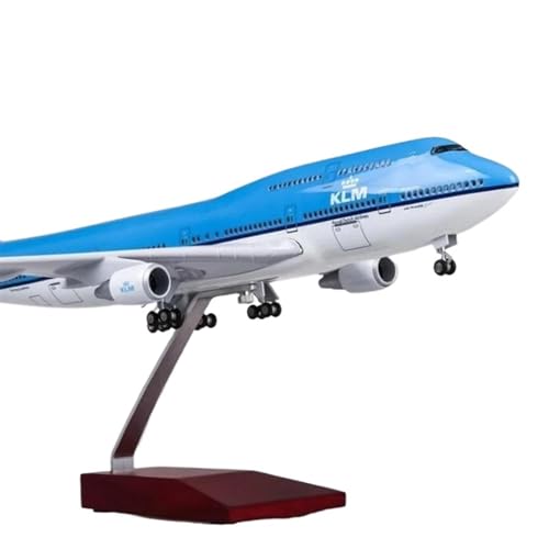 AQMUZE Miniaturmodelle Flugzeuge Flugzeug Im Maßstab 1:157 Für B747 KLM W-Modell, Leichte Statische Modellsammlung Aus Druckgussharz(No Light) von AQMUZE