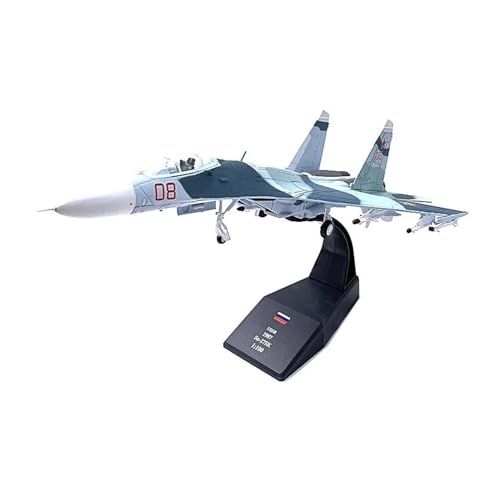 AQMUZE Miniaturmodelle Flugzeuge Flugzeugmodell 1 100 Russische Luftwaffe Kampfflugzeug Su-35 Flugzeuglegierungsmodell Geschenkkollektion von AQMUZE