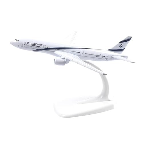 AQMUZE Miniaturmodelle Flugzeuge Für Israelische Boeing B777 Flugzeugmodell Druckguss Metall 1 400 Modellflugzeug Statische Anzeige Modell Spielzeug Geschenk 16 cm von AQMUZE