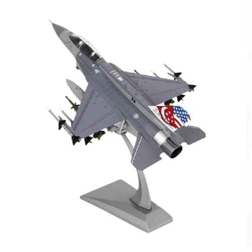 AQMUZE Miniaturmodelle Flugzeuge Legierungsmodell Maßstab 1 72 Für F16 Druckguss-Kampfflugzeugmodell Singapur-Flugzeug, Statisches Ausstellungsmodell,Dekorationsgeschenk von AQMUZE