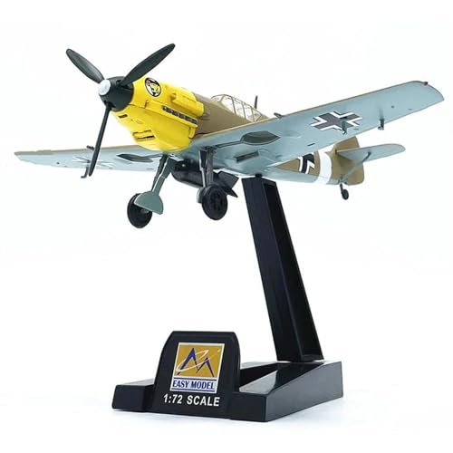 AQMUZE Miniaturmodelle Flugzeuge Luftwaffe 109E Militarisiertes Kampfflugzeug Plastikmodell 1 72 Spielzeug Geschenksammlung von AQMUZE